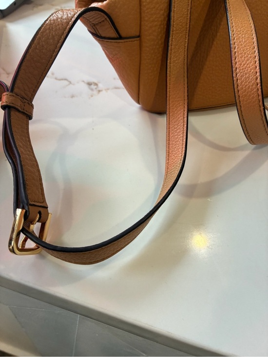 Tory Burch Tan Pebbled Leather Tassel Backpack main image 8